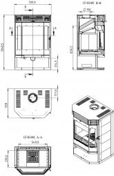 Печь-камин Мета-бел Ангара 12