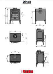 Печь-камин FireBird Dingo 5 кВт
